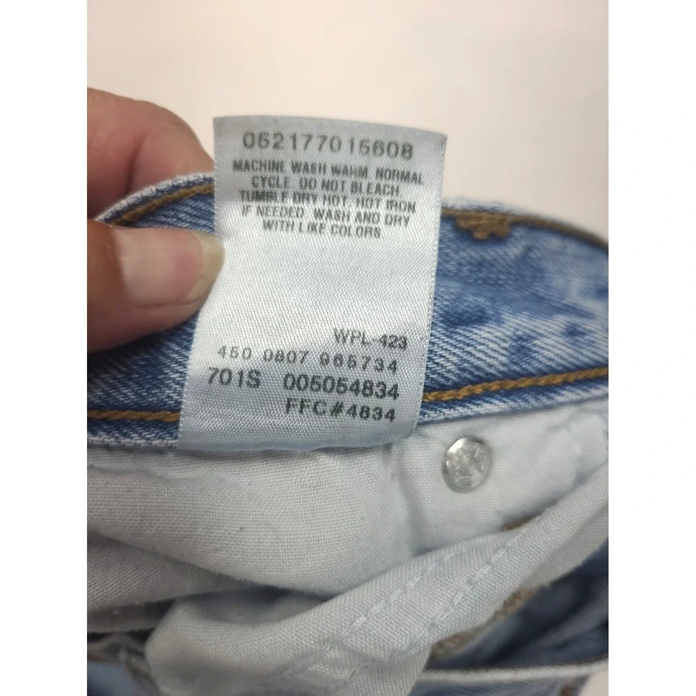 Mens 505 Levis 30x32 Lt Wash Reg Fit Straight Leg Distressed Workwear Grunge vtg